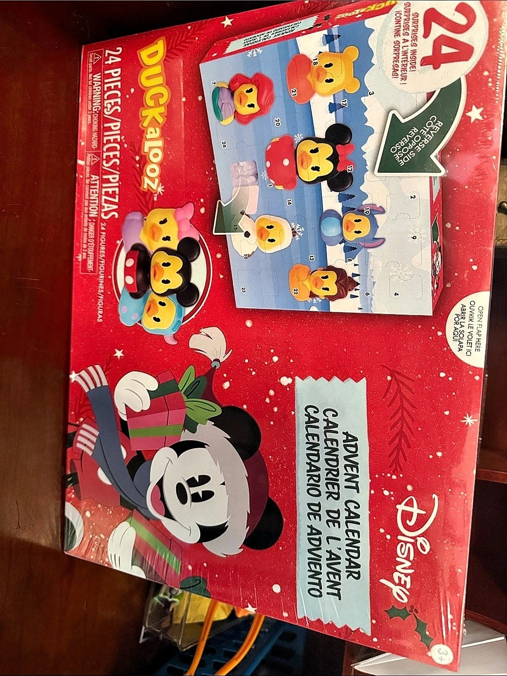 Disney Duckalooz Disney Advent Calendar Duckalooz Advent Calendar 24 Pieces Red